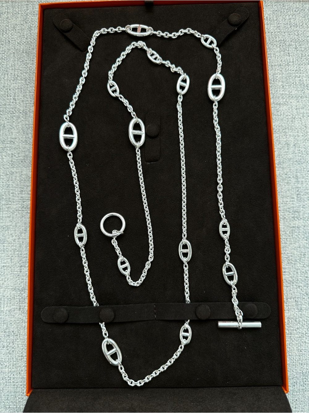Hermes Farandole long necklace 120